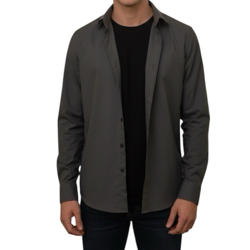 Express‎ Charcoal Dress Shirt